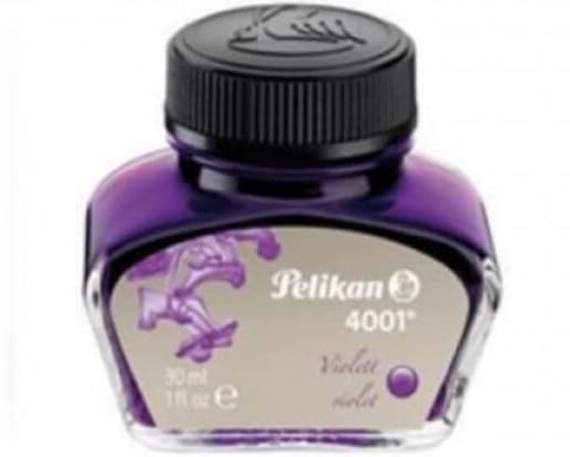 Pelikan 4001 Bottled Ink for Fountain Pens, Violet, 30ml, 1 Each (311886)